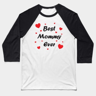 Best mommy ever heart doodle hand drawn design Baseball T-Shirt